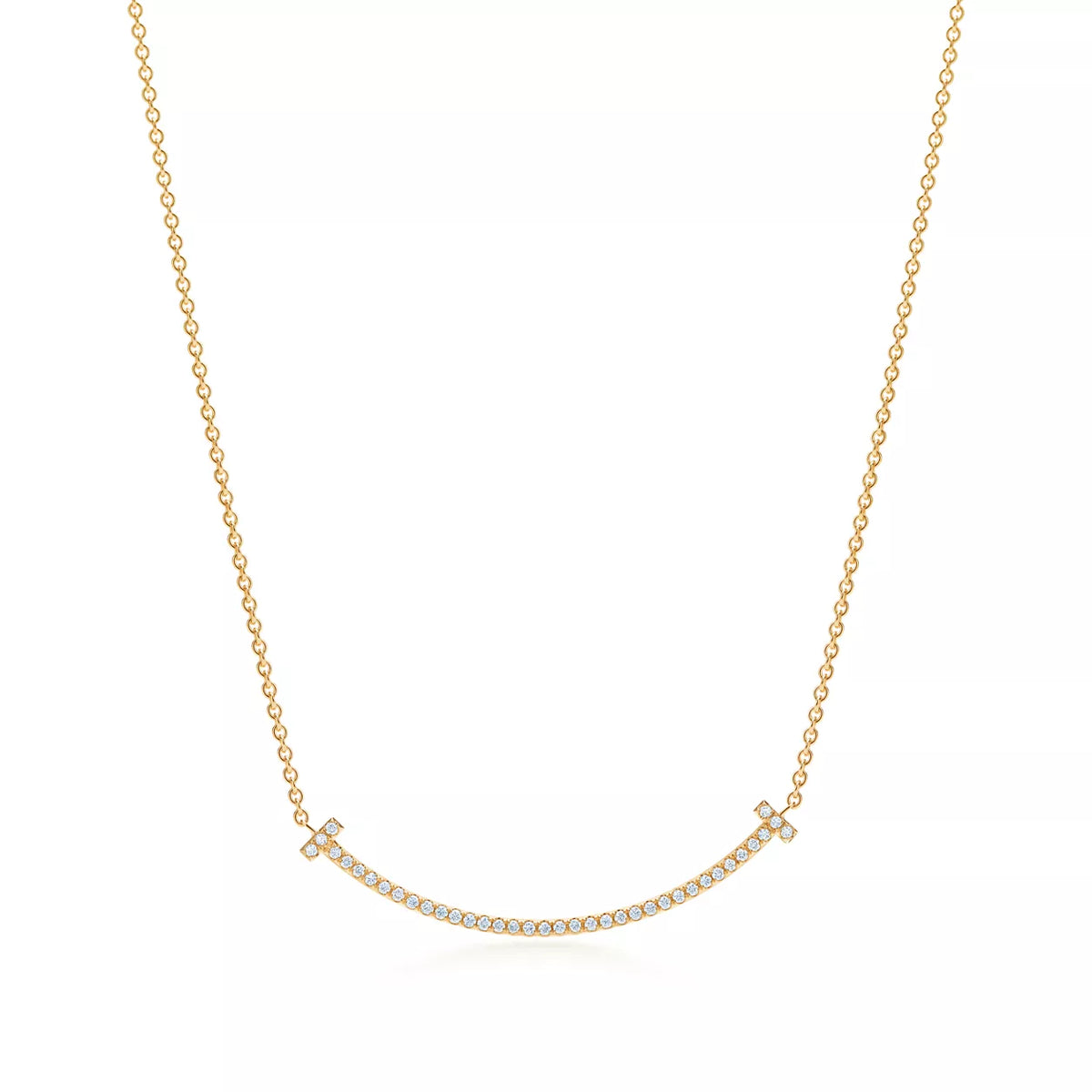 Tiffany T Smile Pendant with Diamonds